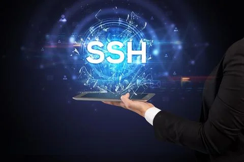 Close-up of a touchscreen with abbreviation. Stock Photos