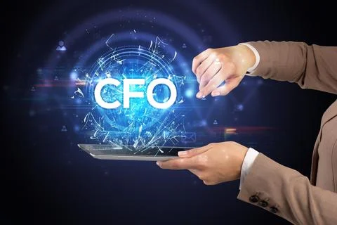 Close-up of a touchscreen with abbreviation. Stock Photos