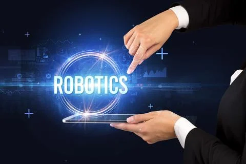 Close-up of a touchscreen, new tech concept 스톡 사진