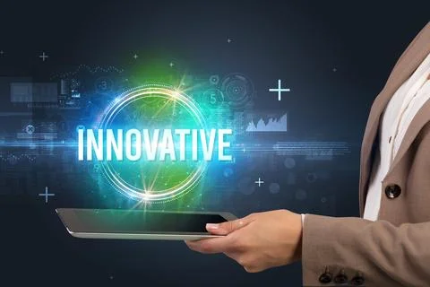 Close-up of a touchscreen, new tech concept Foto stock