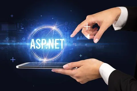 Close-up of a touchscreen, new tech concept Foto stock