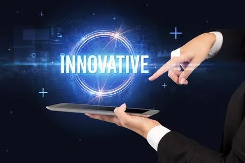 Close-up of a touchscreen, new tech concept Stock Photos