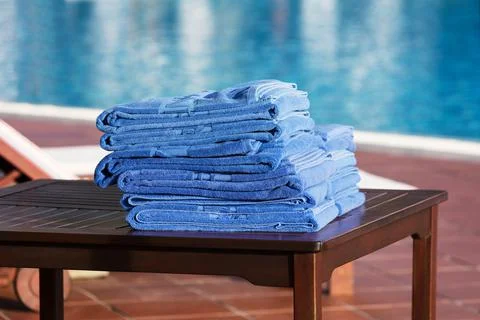 Close-up of towels Foto stock