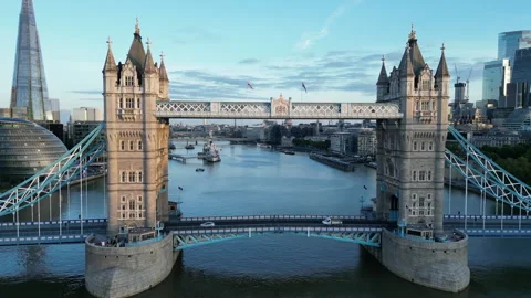 Close up Tower Bridge Stock Footage 245429806