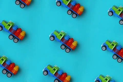 A close up of a toy car. Toy car pattern. Background Stock Photos
