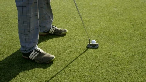 Close-Up, Tracking Shot, Dolly Shot, 10 Seconds Or Greater, Sport, Golf, Golf Stock Footage 94027535