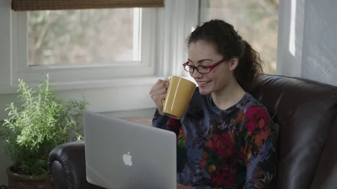 Close up tracking shot of young lady working on computer in amusement Stock Footage 70809625