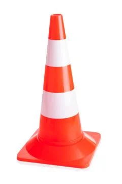 Close-up of traffic cone 스톡 사진