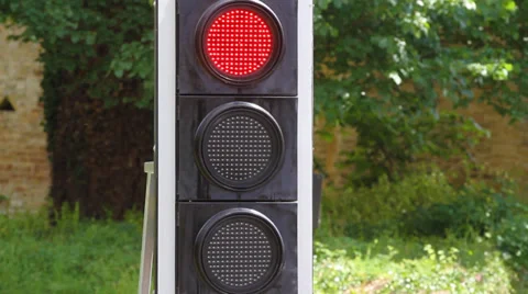 Close up of Traffic Light Stock Footage 39936516