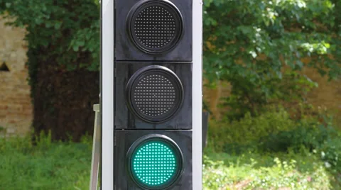 Close up of Traffic Light Stock Footage 39936526