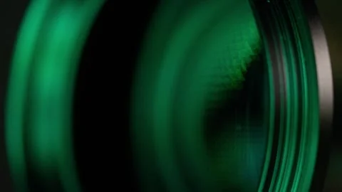 A close up of a traffic light with the red light glowing 스톡 동영상 296384571