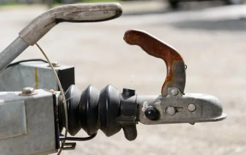 Close-up trailer hook Stock Photos