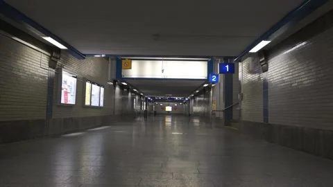 Close-up of the train station. Gera. Germany. 16.01.2021 Stock Footage 146971799