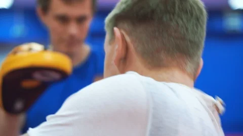 Close-up Training in the boxing gym. Video stock 102505282
