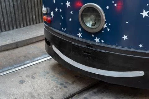 Close up of the tram Stock Photos