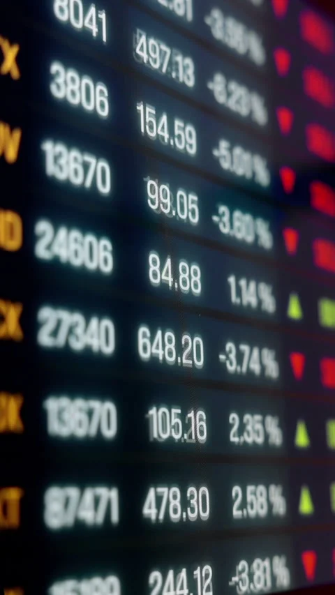 Close-up, transaction data high-frequency trading. Stock Footage 345580148