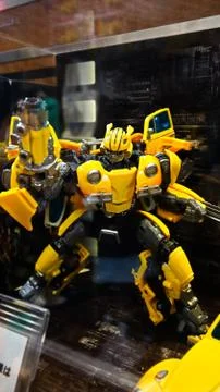 Close up of Transformers BumbleBee figure Foto stock
