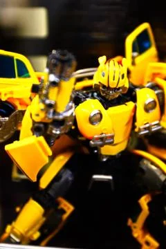 Close up of Transformers BumbleBee figure Stock Photos