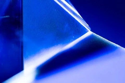 Close up of a translucent blue crystal Stock Illustration