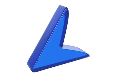 Close-up of transparent glass computer cursor on white background. 3d renderi Foto stock