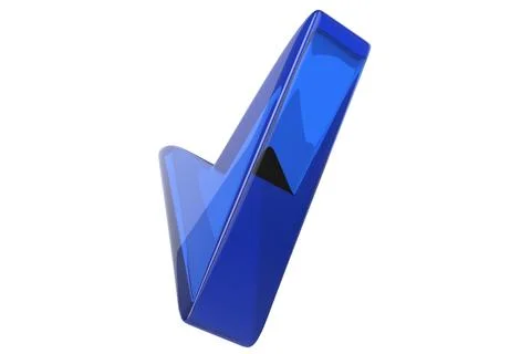 Close-up of transparent glass computer cursor on white background. 3d renderi Stock Photos