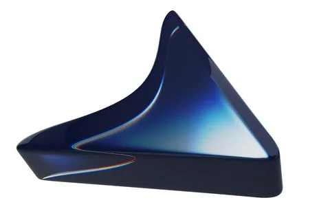 Close-up of transparent glass computer cursor on white background. 3d renderi Foto stock