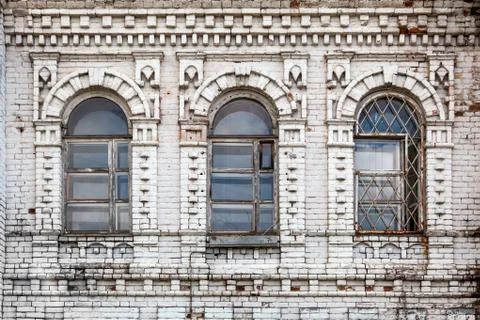 Close-up of a tree  old windows Stock Photos