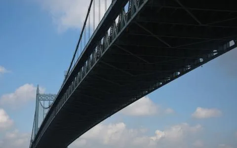 Close up of the triborough bridge Stock Photos