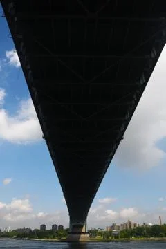 Close up of the triborough bridge Stock Photos