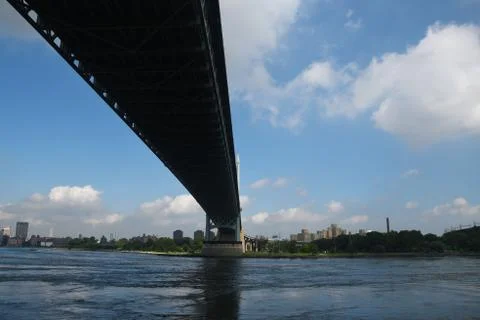 Close up of the triborough bridge Stock Photos