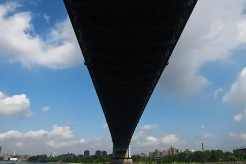 Close up of the triborough bridge Stock Photos