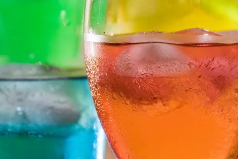 Close up of tropical drinks Stock Photos