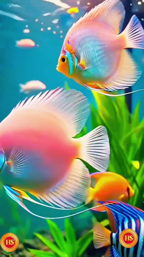 Close-Up of Tropical Fish Navigating Vibrant Coral Reef Stock Footage 338221492