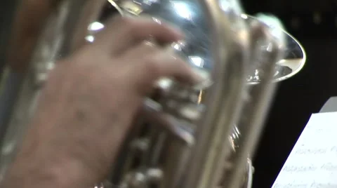Close tuba Stock Footage 6713761