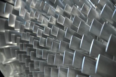 Close up of turbine blades Stock Photos