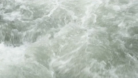 Close-up of a turbulent mountain river Stock Footage 167209619