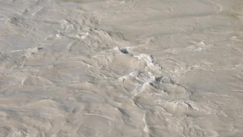 Close-up of a turbulent stream of a mountain river. Stock Footage 241933220