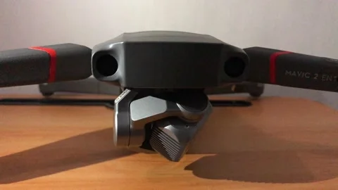 Close Up Of Turn On Drone DJI Mavic 2 Enterprise Dual Stock Footage 216896777