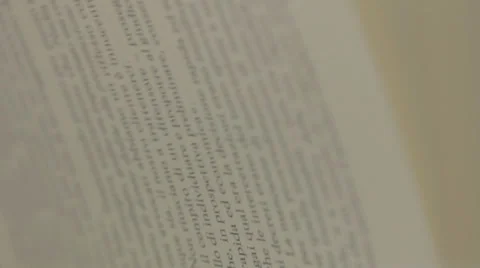 Close up of turning book pages Stock Footage 36094765