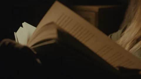 Close up turning a page Stock Footage 285527603