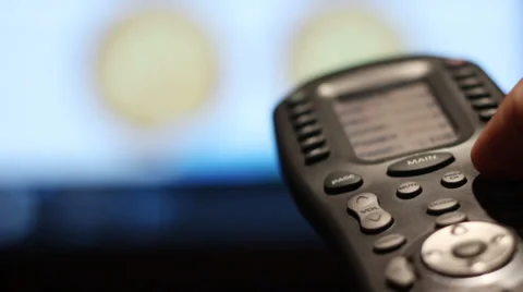 Close up Of TV Remote Changing Channels HD Stock Footage 36741530