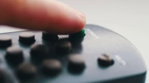 Close up Of TV Remote Stock Footage 73374367