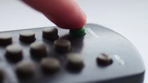 Close up Of TV Remote Stock Footage 73385730
