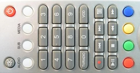 Close up tv remote Stock Photos
