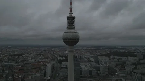Close up TV Tower Berlin Video stock 237364222