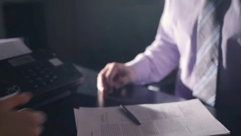 Close-up Two business partner shake hands for a trusted partnership Video stock 72821832