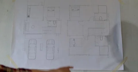 Close up two hand young asian of building architect construction engineer Stock Footage 146681446