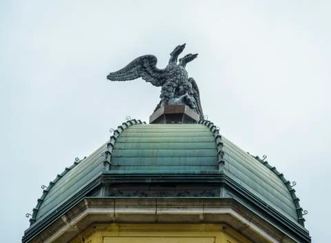 Close-up of the Two Head eagle in Rieka 스톡 사진