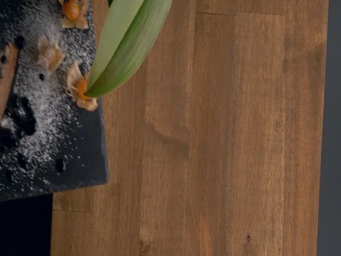 Close-up of two layers of cake. Side view: the layers of cake Stock Footage 75711543