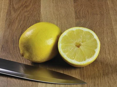 Close-up of two lemons Stock Photos
